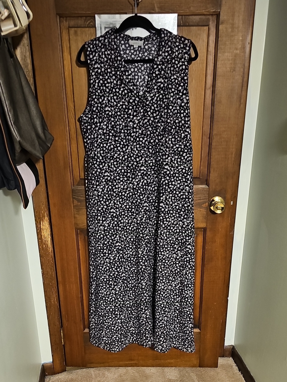 Loft Sleeveless Floral Ankle Length Dress